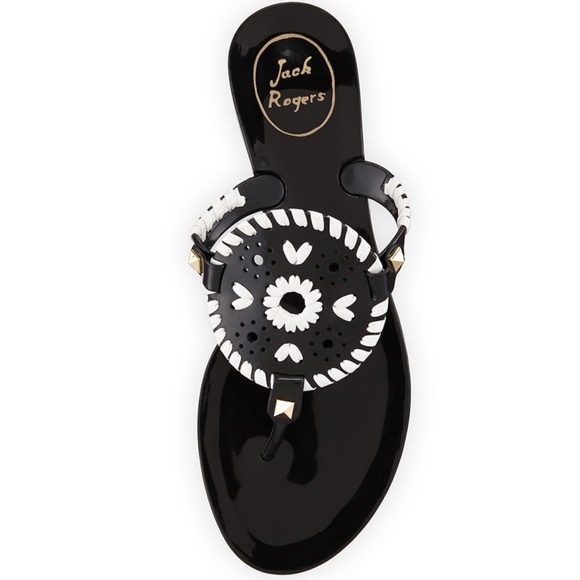 jack rogers black jelly sandals